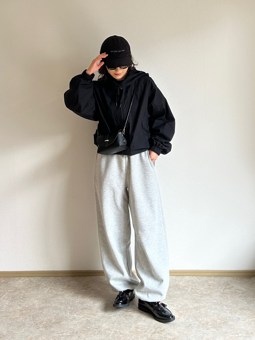 スウェットワイドパンツ、スウェットオーバーサイズプルパーカ