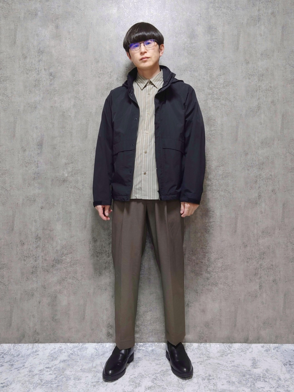 感動ジャケット、感動タックパンツ」の着用コーディネート| ユニクロ公式