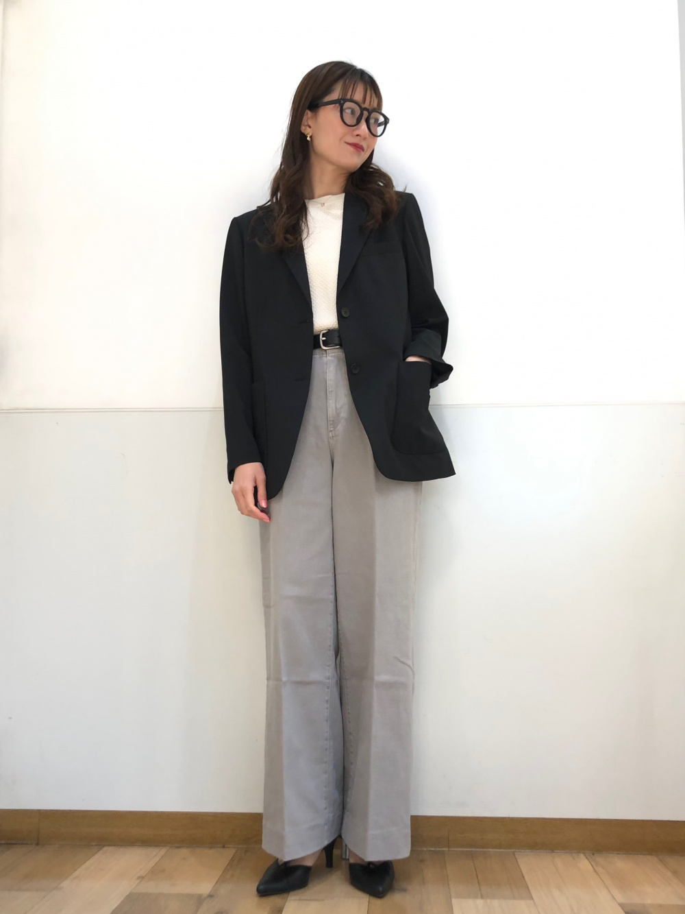 ウィンドプルーフ2WAYコート、カシミヤタートルネックセーター