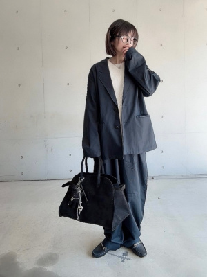 ユニクロU コットンブレンドジャケット ダークグレー XXL - メルカリ