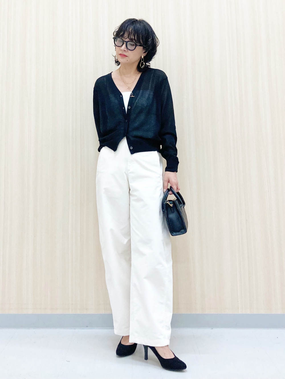 完売品】UNIQLO メリノシルクカーディガン シルク混 五分袖