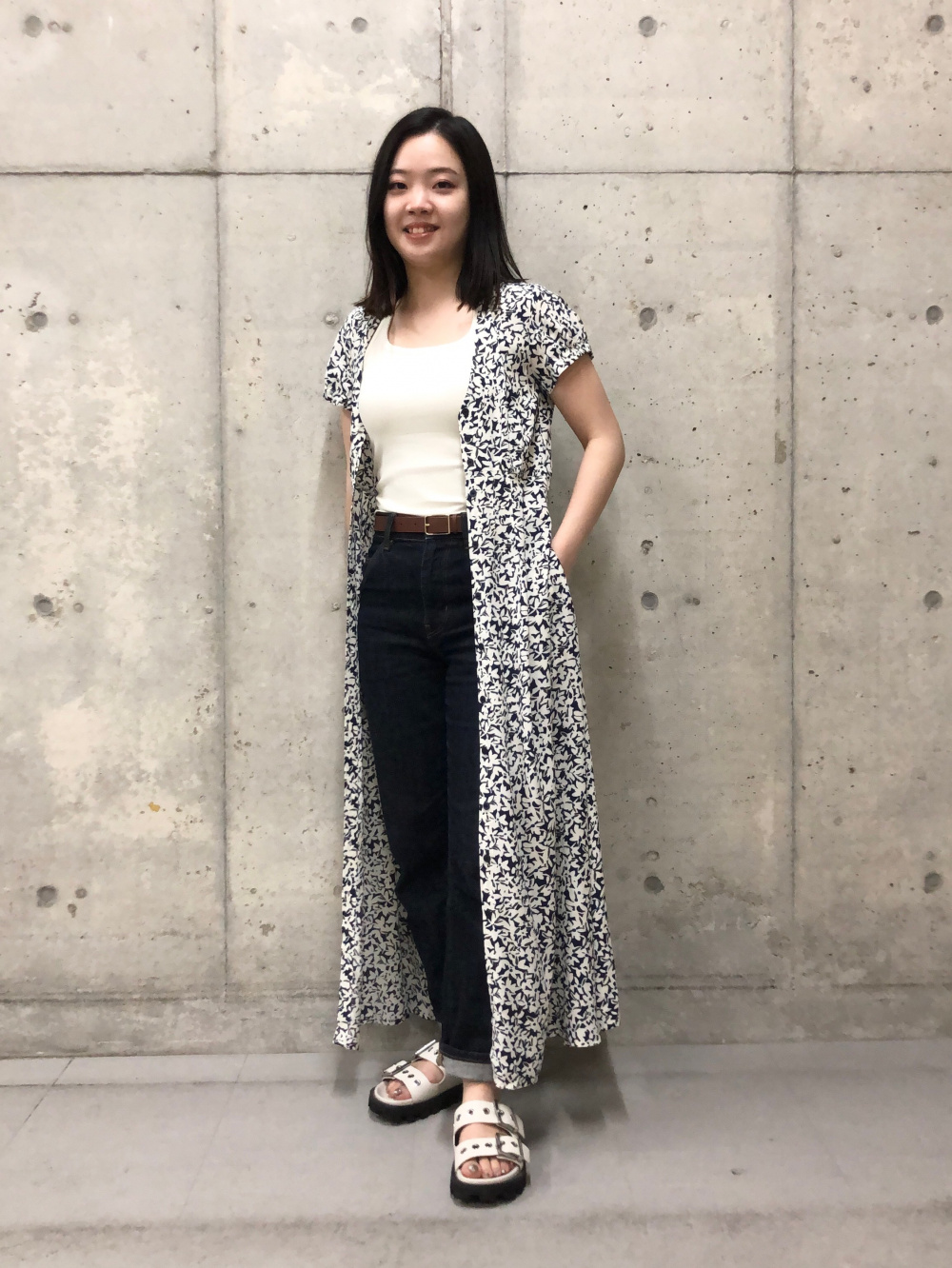 新品未使用 UNIQLO レーヨンプリント ロングワンピース ブラック Lサイズ ユニクロ公式 | レーヨンプリントロングワンピース