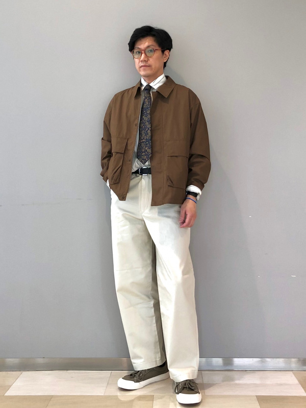 新品ＬUNIQLO C コットンショートブルゾン 38 ダークブラウン Lサイズ ユニクロ公式 | コットンショートブルゾン