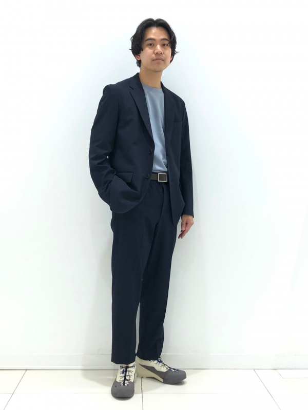 感動ジャケット、エアリズムコットンオーバーサイズTシャツ/5分袖の