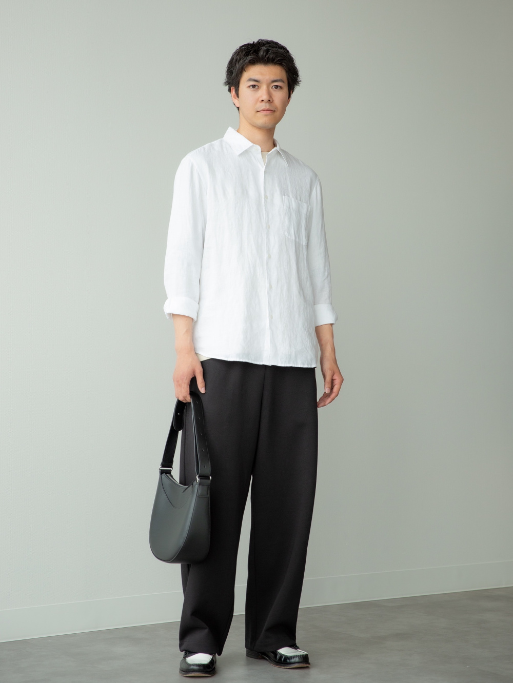 スウェットワイドパンツ/丈長め」の着用コーディネート