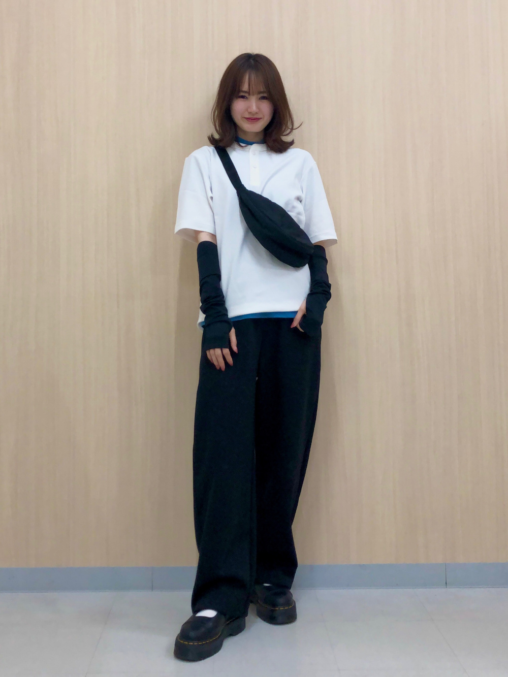 メンズスウェットワイドパンツロングおしゃれ着回し UNIQLO C】スウェットワイドパンツで、スタバコーデ☆彡