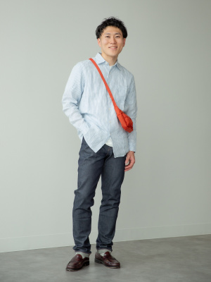 注目の新作♪【PRADA】スリムフィットセルビッジデニムジーンズ ネイビー スリムフィットセルビッジデニムジーンズ | PRADA