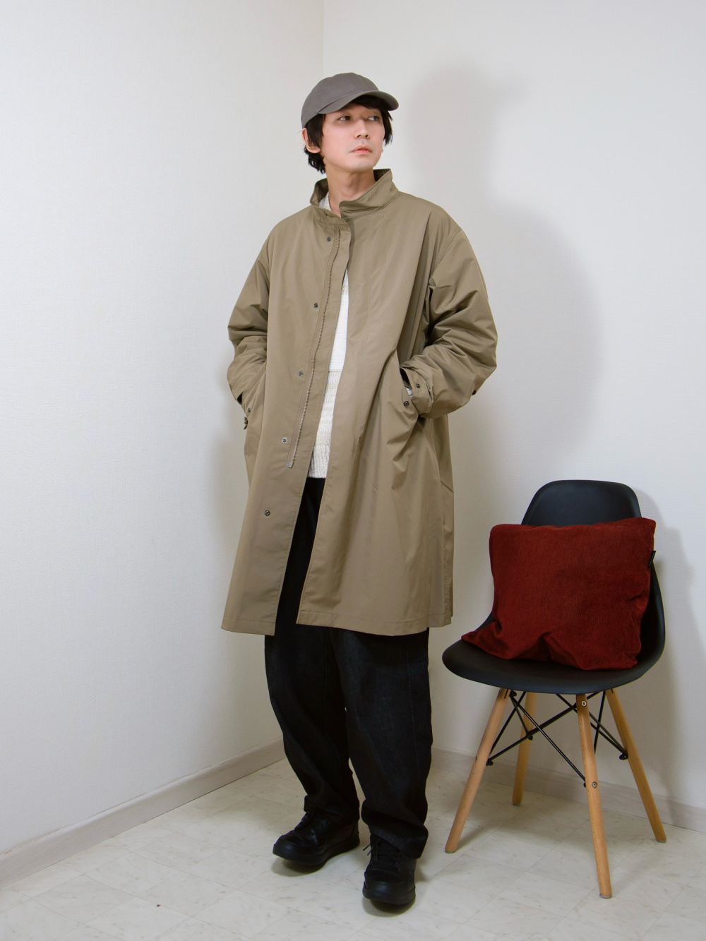 UNIQLO / ユニクロ ウィンドプルーフ2WAYコート ブラウン S UNIQLO