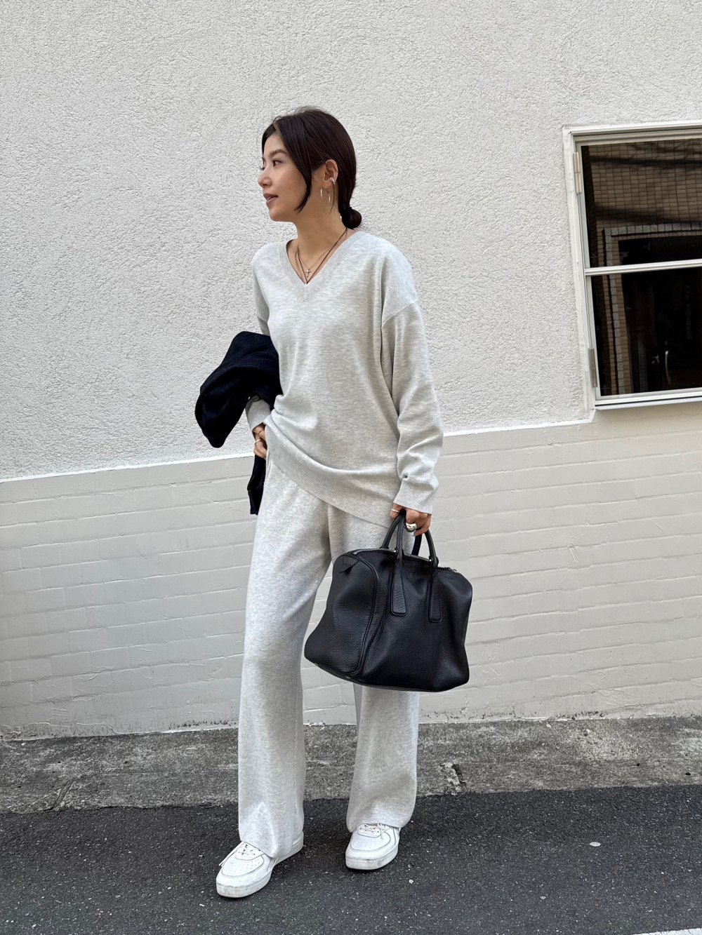 ウォッシャブルミラノリブニットパンツ、ユーティリティショート