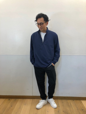 ユニクロ公式 | ドライEXUVカットハーフジップTシャツ