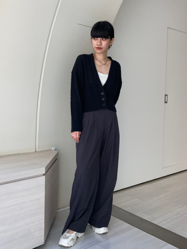 【パール】ユニクロC 感動上下L ダブルジャケット タックワイドパンツ パール】ユニクロC 感動上下L ダブルジャケット タックワイド