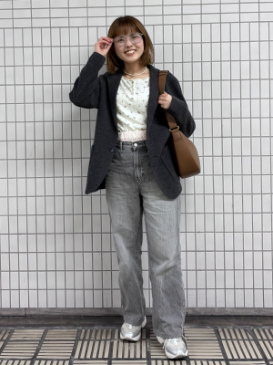 UNIQLO C ニットジャケット ブラック Lサイズ ユニクロ公式 | ニットジャケット