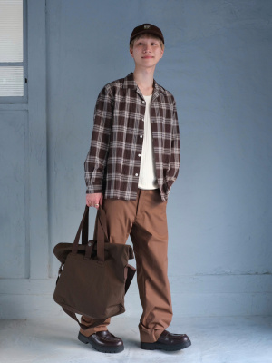 UNIQLO C イージーワークパンツ ブラウン M - メルカリ