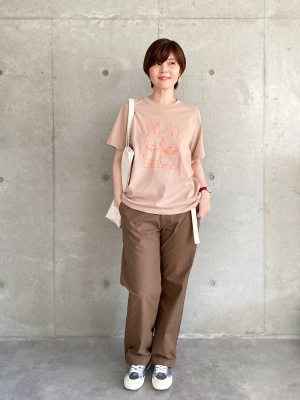 UNIQLO C イージーワークパンツ ブラウン M - メルカリ