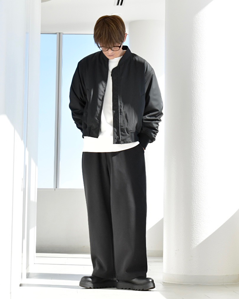 【新品】UNIQLO ユニクロ　パフテックリブブルゾン　ヒートテックウォーム スウェットシャツ、パフテックリブブルゾン（ヒートテック
