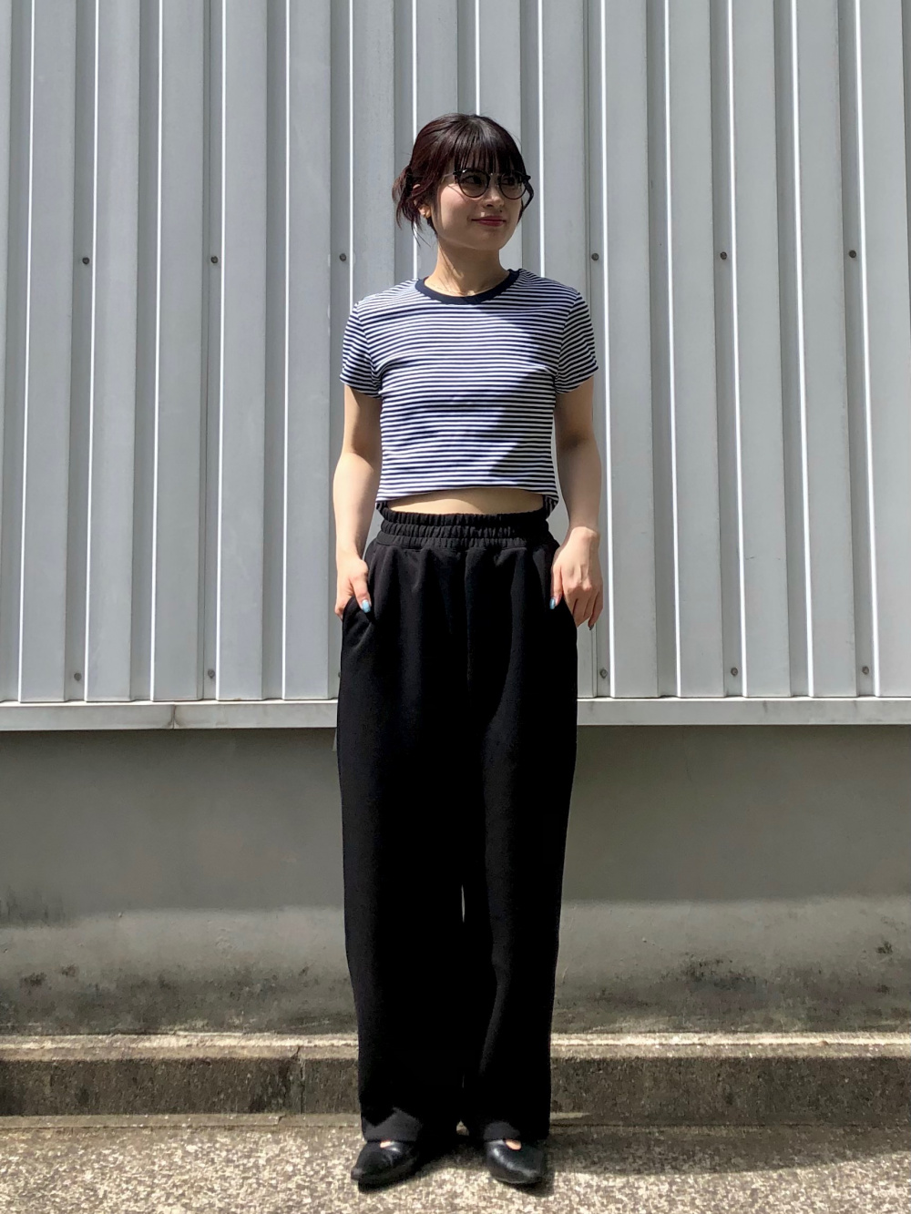 今季のイチオシ！ランダム刺繍裏毛スウェットワイドパンツ ce1260423