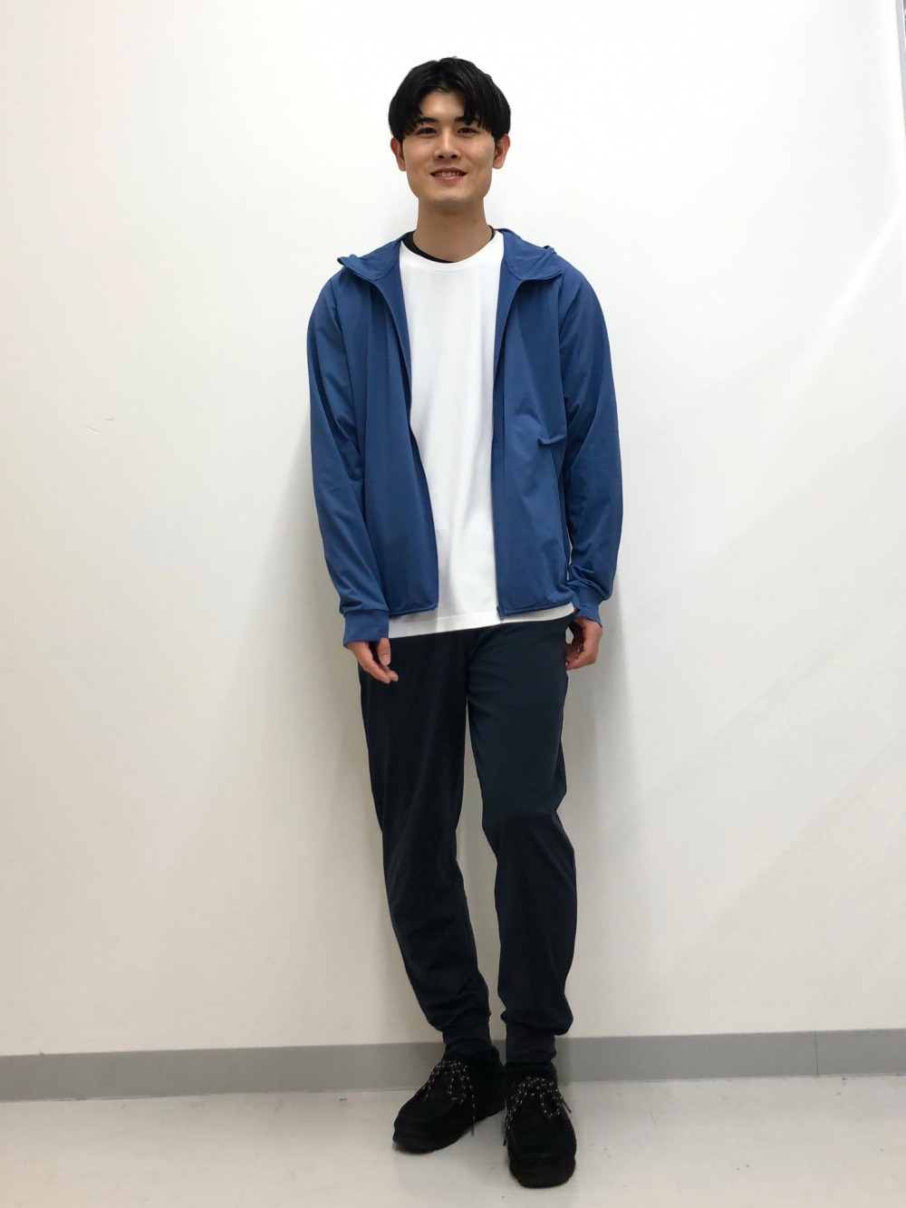 ドライEXUVカットフルジップパーカ、オーバーサイズボーダーTシャツ