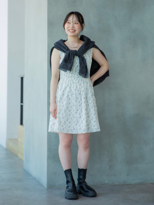 ユニクロ公式 | コットンギャザーミニワンピース/ノースリーブ