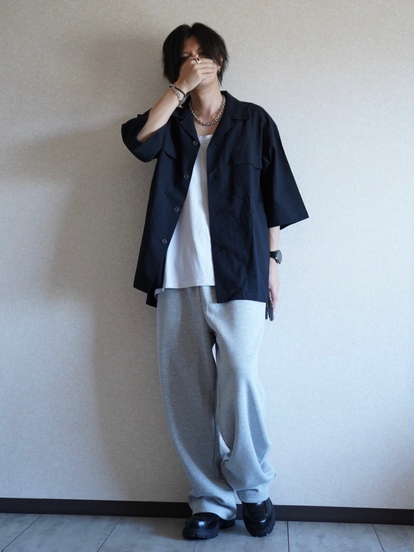 スウェットワイドパンツ/丈長め」の着用コーディネート
