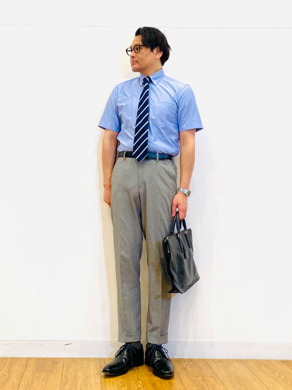 テーラードジャケット セットアップ可能、感動パンツ/チドリ」の着用