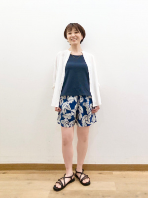 ユニクロ公式 | リネンブレンドバンドカラーシャツ/7分袖