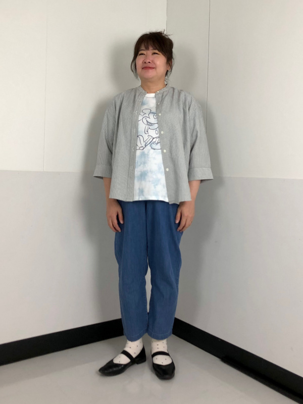 Mugihiko Denim Over Skirt Tan