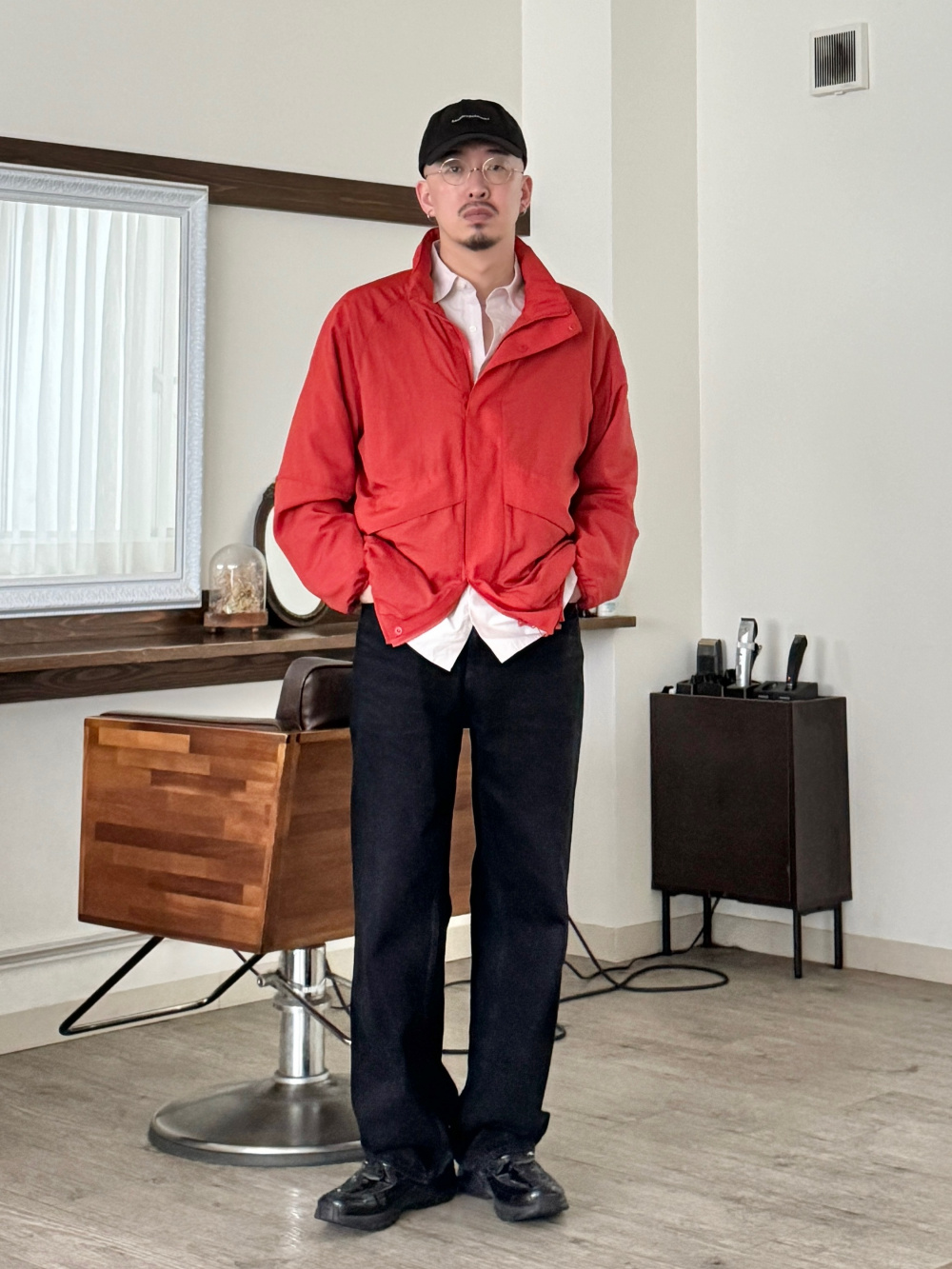 ライトウェイトスタンドブルゾン、ブロードオーバーサイズシャツ