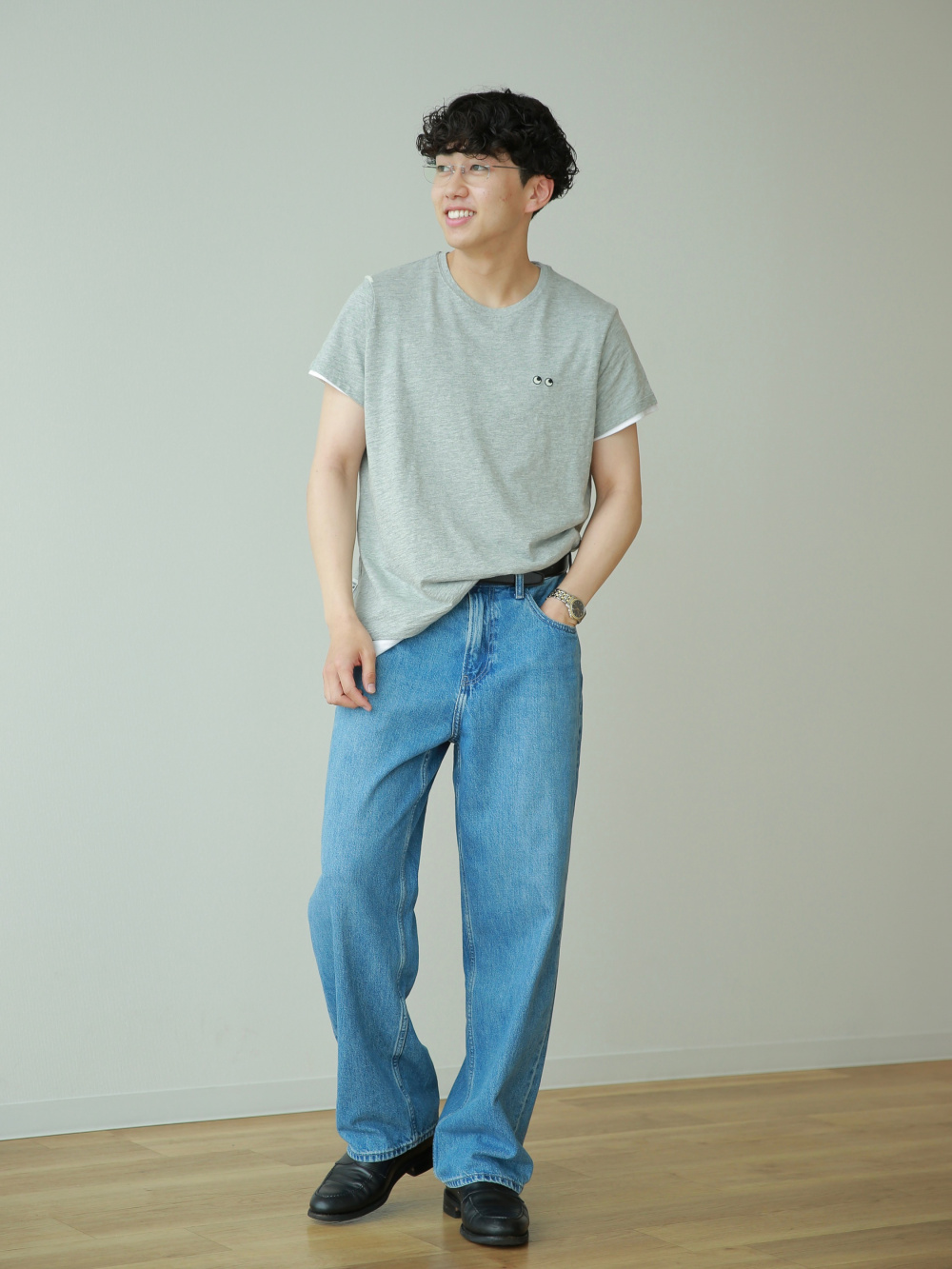 ユニクロ デニムジャケット L ワイドストレートジーンズW76 白 セットアップ UNIQLO］新色白デニムジャケットで秋冬コーデを楽しもう