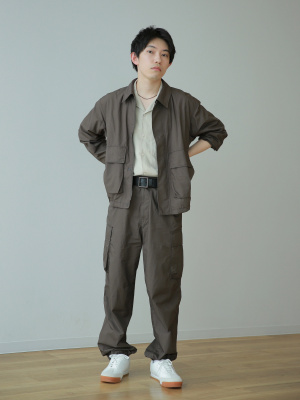 ユニクロC コットンショートブルゾン　Mサイズ ユニクロ公式 | コットンショートブルゾン