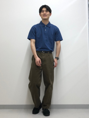 Nao 新作 ユニクロ ワイドチノパンツ ブラック＆カーキ ユニクロ公式 | ワイドチノパンツ