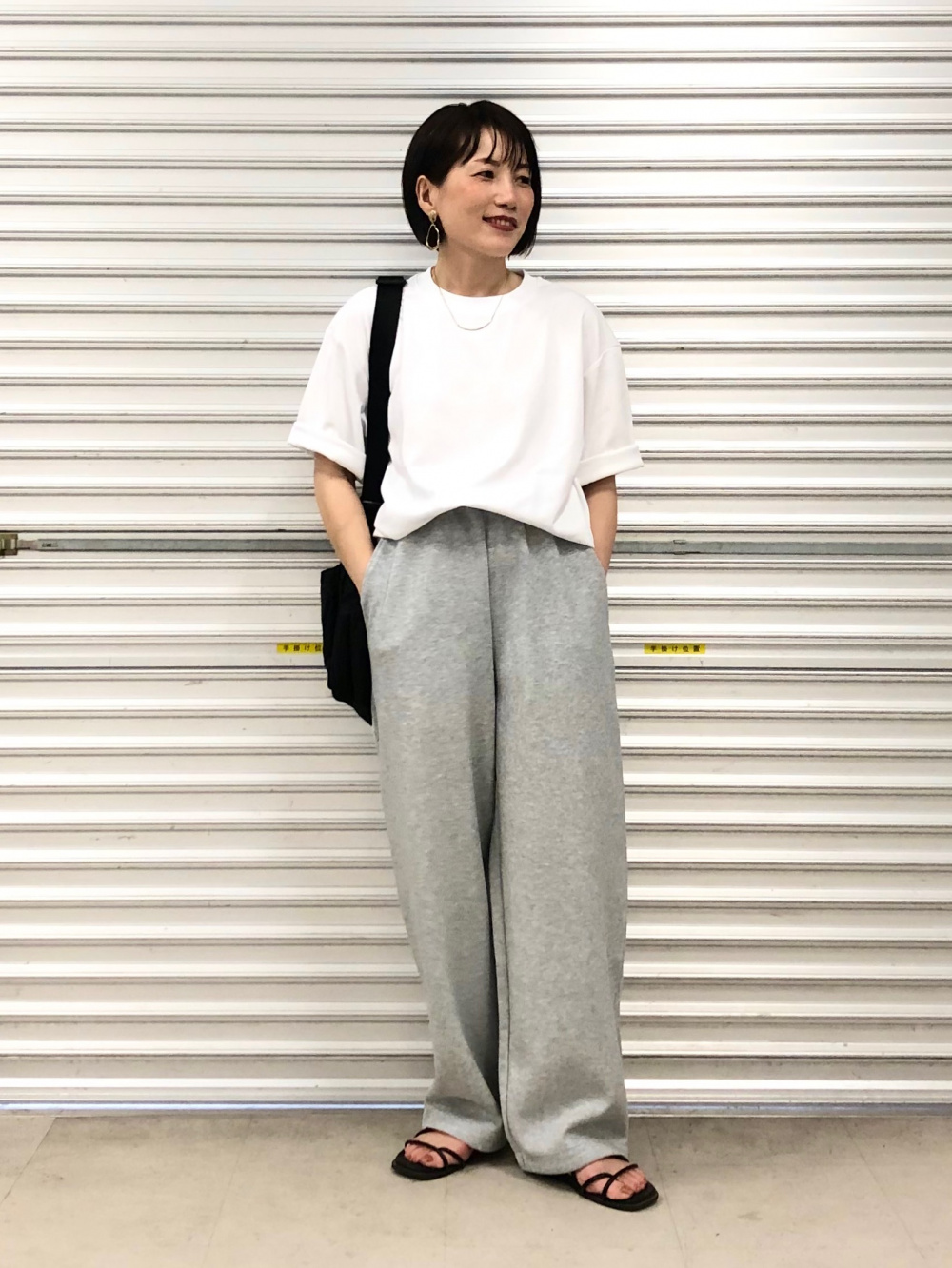 スウェットワイドパンツ、スウェットオーバーサイズプルパーカ