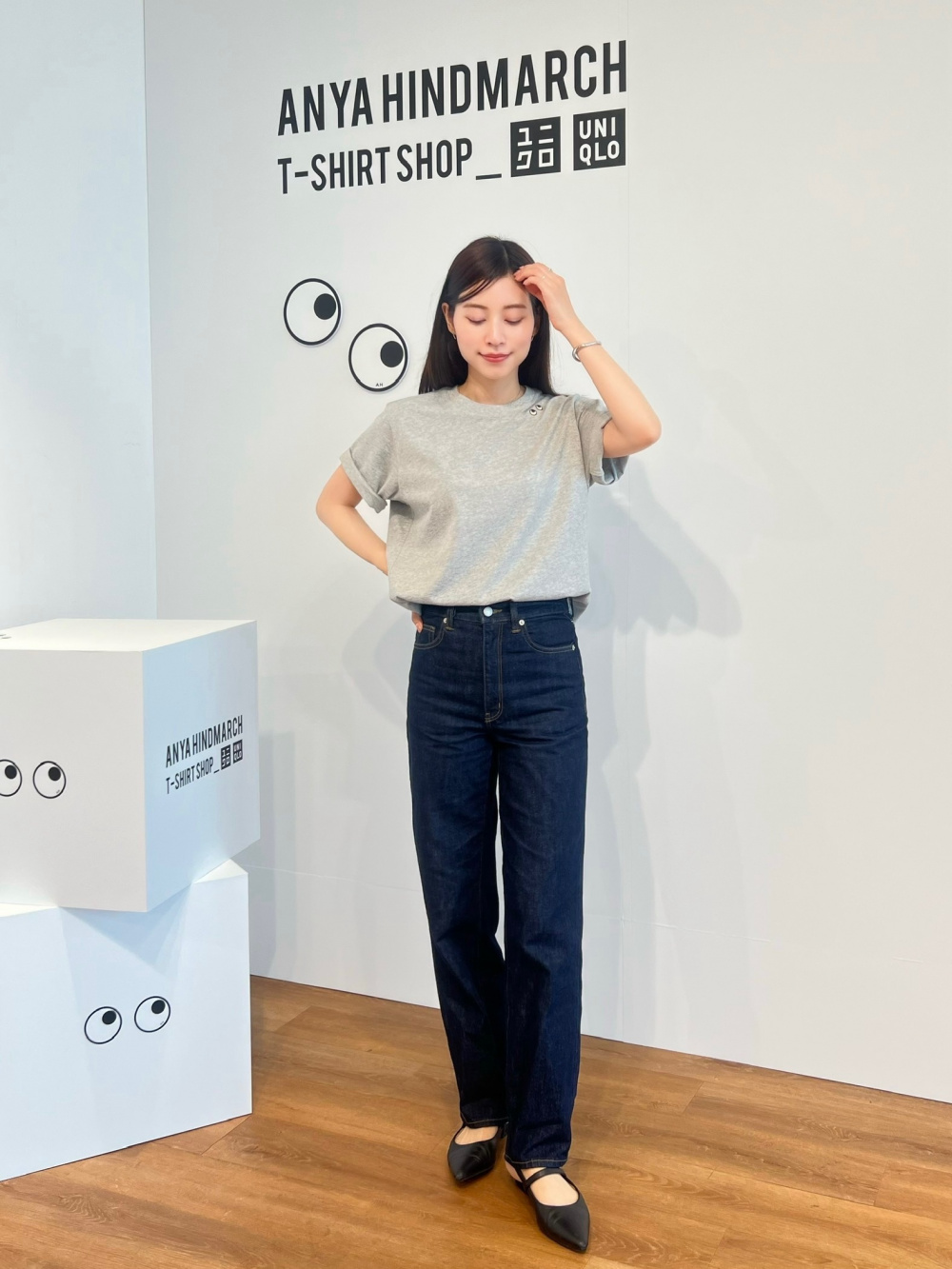 UNIQLO ANYA HINDMARCH T1BOXY ボクシーT L ユニクロ公式 | T1BOXY/ボクシーT