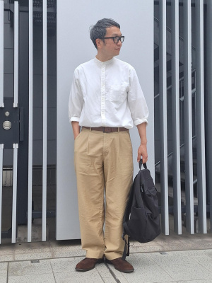 jw anderson イージーワイドショーツ　ヴァージンウール JW ANDERSON - ラスト1点 / CROPPED PATCHWORK FATIGUE TROUSERS