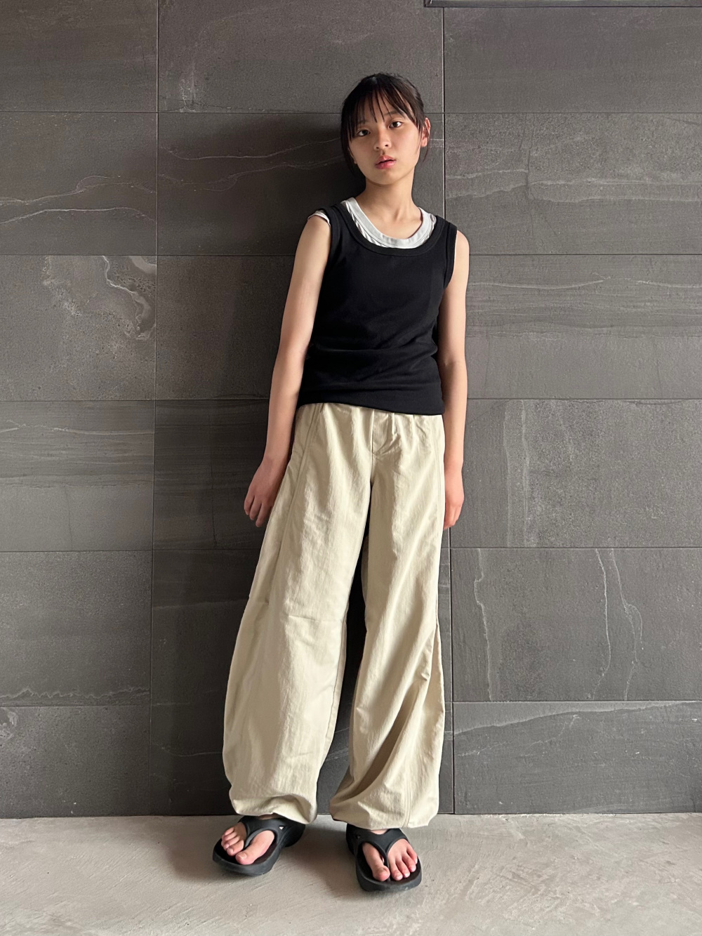 １着でも送料無料 ソフトリブタンクトップ、GIRLS ウォッシャブルメッシュ トップス
