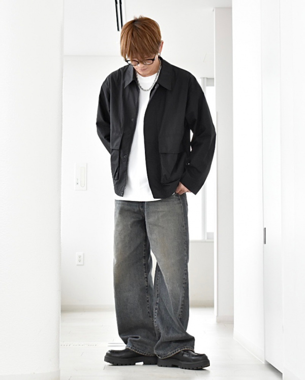 新品 ユニクロシー S ブラック コットンショートブルゾン 完売ブラック！編集者が真っ先にゲットした「ユニクロ：シー」の黒い春