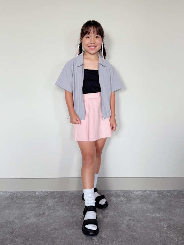 GIRLS エアリズムコットンブラキャミソールの着用コーディネート一覧