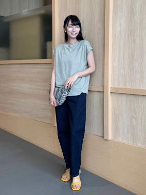 UNIQLO スラウチジーンズ　ブルー　S ユニクロ公式 | スラウチジーンズ