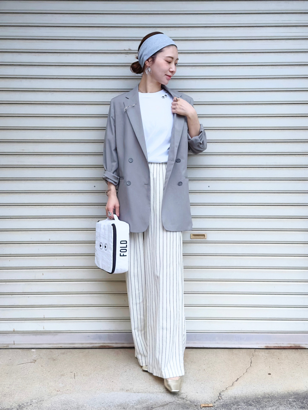 ダブルジャケットとタックワイドパンツ ⠀ 𝚄𝙽𝙸𝚀𝙻𝙾 𝚌𝚘𝚘𝚛𝚍𝚒𝚗𝚊𝚝𝚎𓂃 ⠀ andMeで買った
