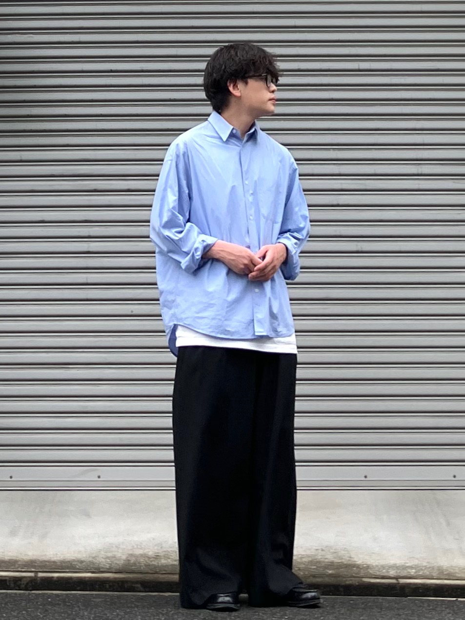 感動ダブルジャケットリラックスフィット、感動タックワイドパンツ」の