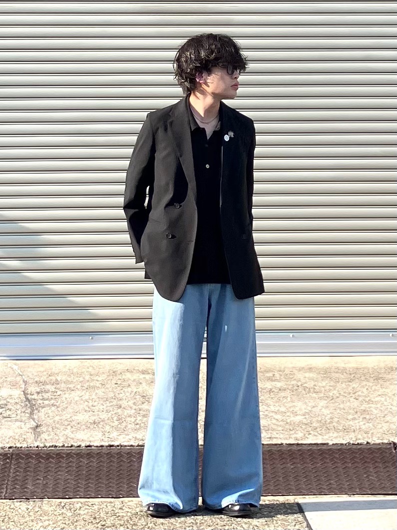 感動ダブルジャケットリラックスフィット、感動タックワイド