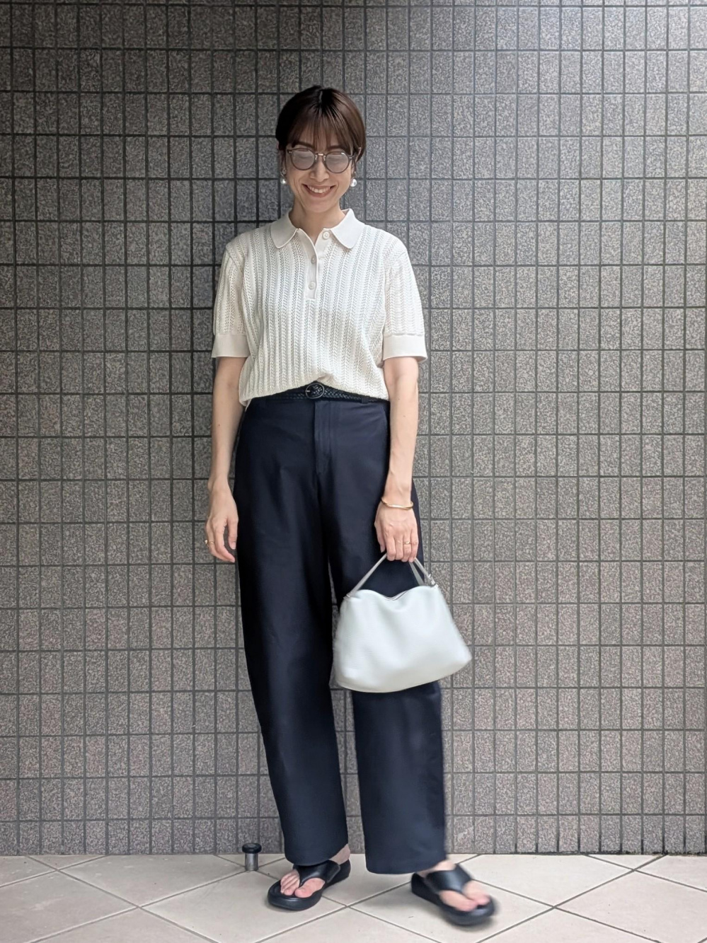 UVカットⅤネックロングカーディガン（長袖）、アメリカン