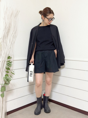 リネンブレンドジャケット 09 BLACK WOMEN XL - メルカリ