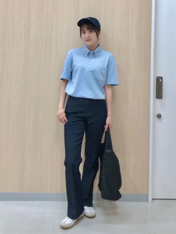 ライトウェイトスタンドブルゾン、ワイドフィットカーゴハーフパンツの