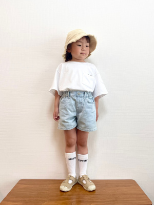 ユニクロ公式 | GIRLS デニムショートパンツ