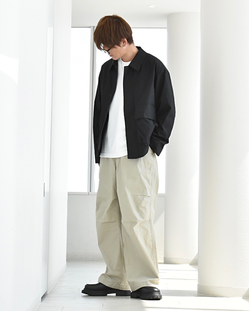 未着用新品 UNIQLO C コットンショートブルゾン BLACK L ichioshi_article_topimg_174107