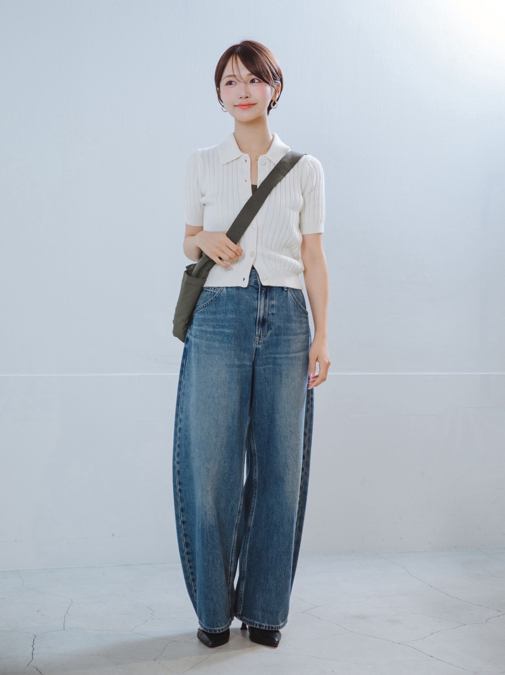 UNIQLO ユニクロ バギーカーブジーンズ丈短め ユニクロ公式 | バギーカーブジーンズ丈短め