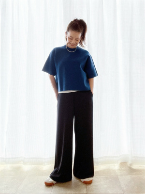 「ALTUZARRA」ストレッチジャージー ストレート ユニクロ公式 | クレープジャージーストレートパンツ