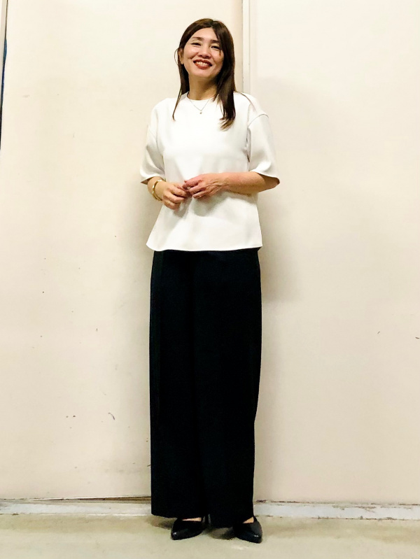 感動ダブルジャケットリラックスフィット、感動タックワイドパンツの