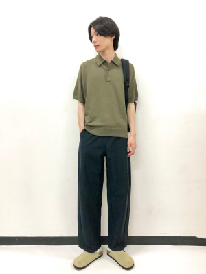 ユニクロ公式 | ウォッシャブルニットポロセーター半袖