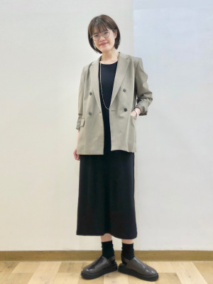 ✮美品✮René ライトブルー ノースリーブ ワンピース サイズ34 ユニクロ公式 | リブブラワンピース